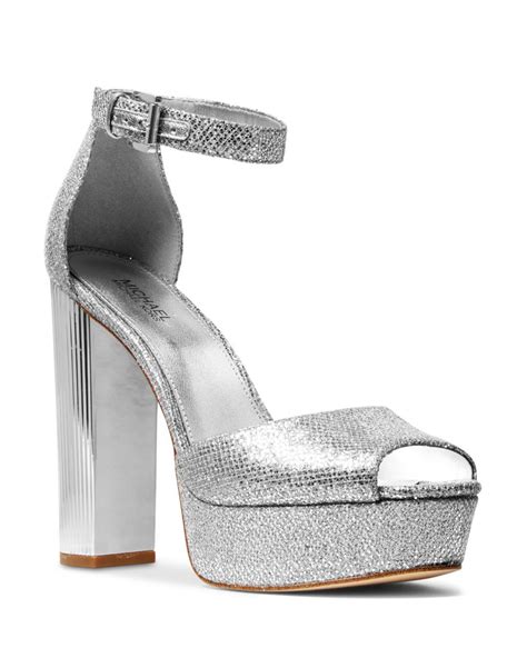 paloma platform michael kors silver|MICHAEL Michael Kors Women's Paloma Platform Sandals .